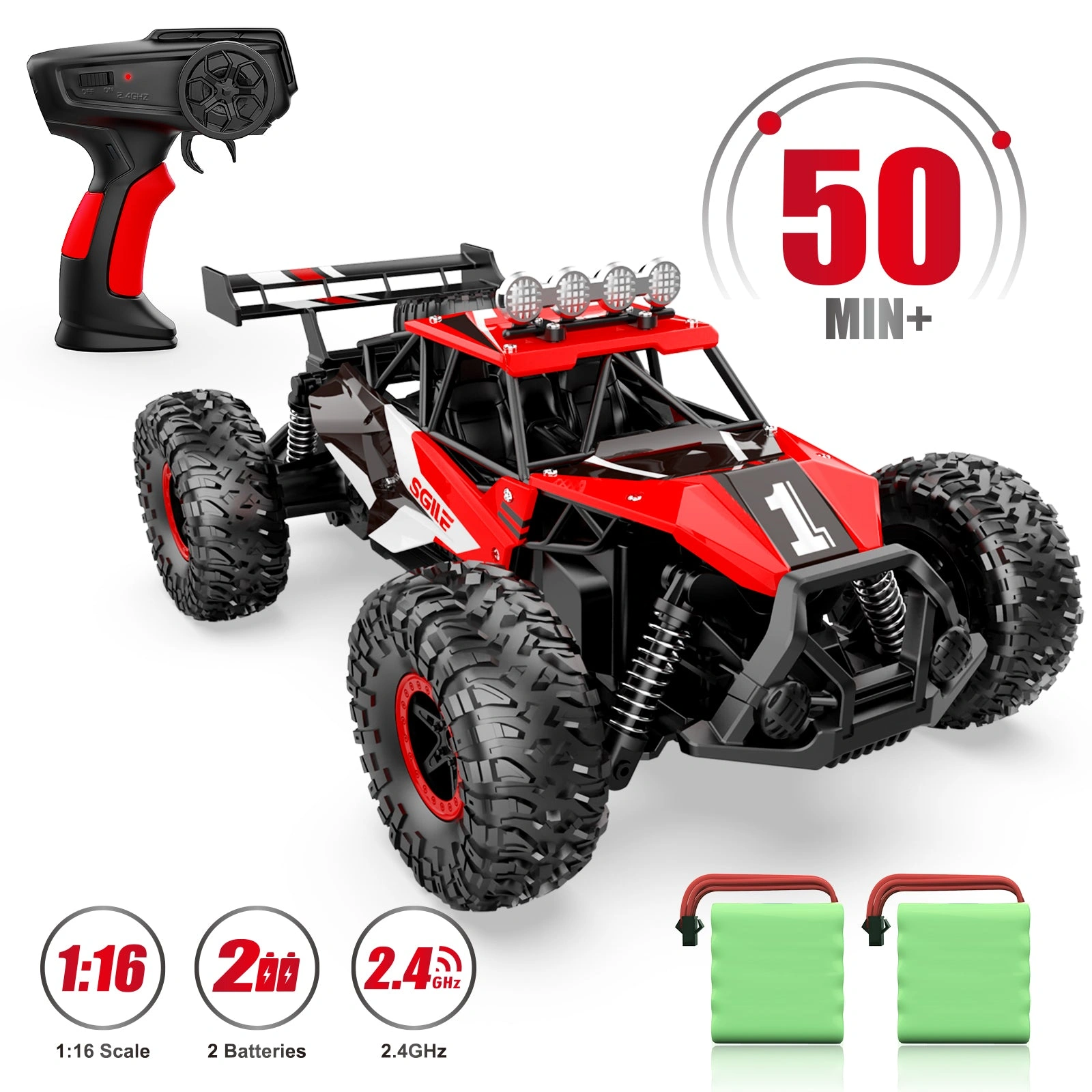 Remote Control Racer SGile 1/16 Scale Toy Car Action